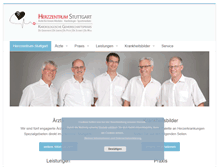 Tablet Screenshot of herzzentrum-stuttgart.de